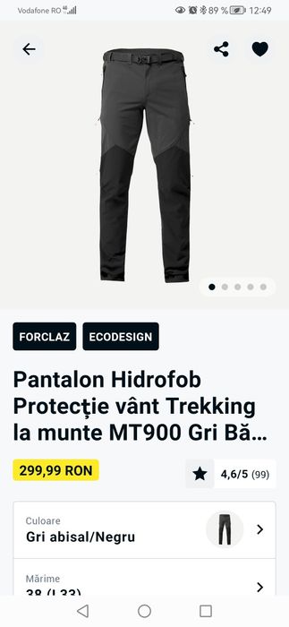 Pantalon impermeabil