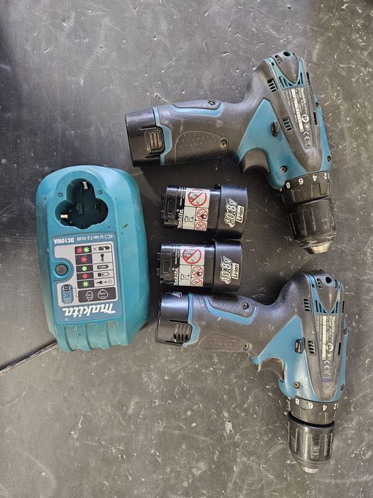 Set 2 Filetante Makita 10.8V + 4 baterii