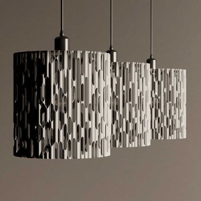 Abajur Modern pentru Pendul E27 – Design Geometric, Printare 3D