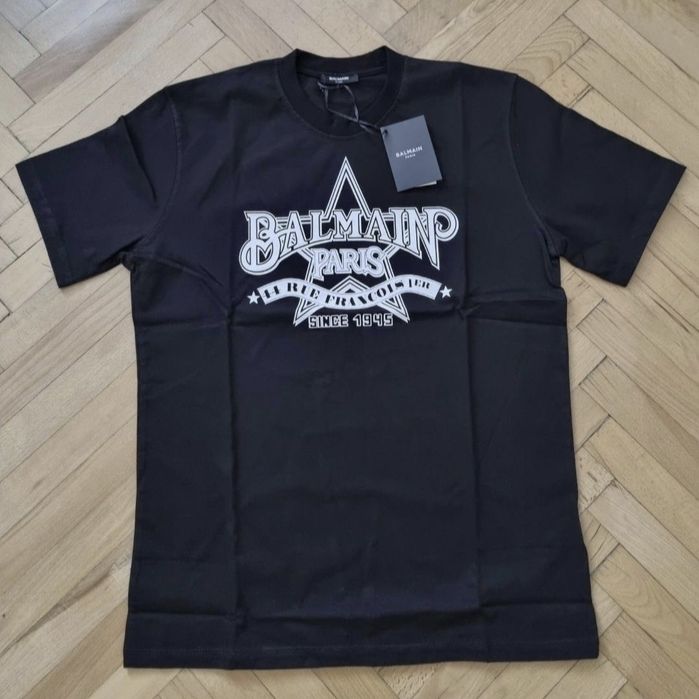 НАМАЛЕНИЕ! Оригинална мъжка тениска Balmain- Размер Л - 100% памук