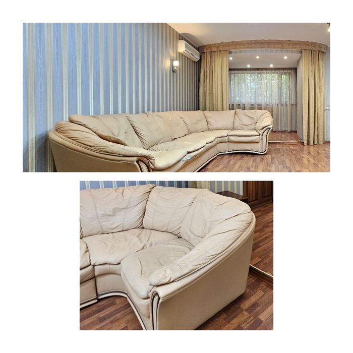 Продаю б/у кож диван в хорошем состоянии