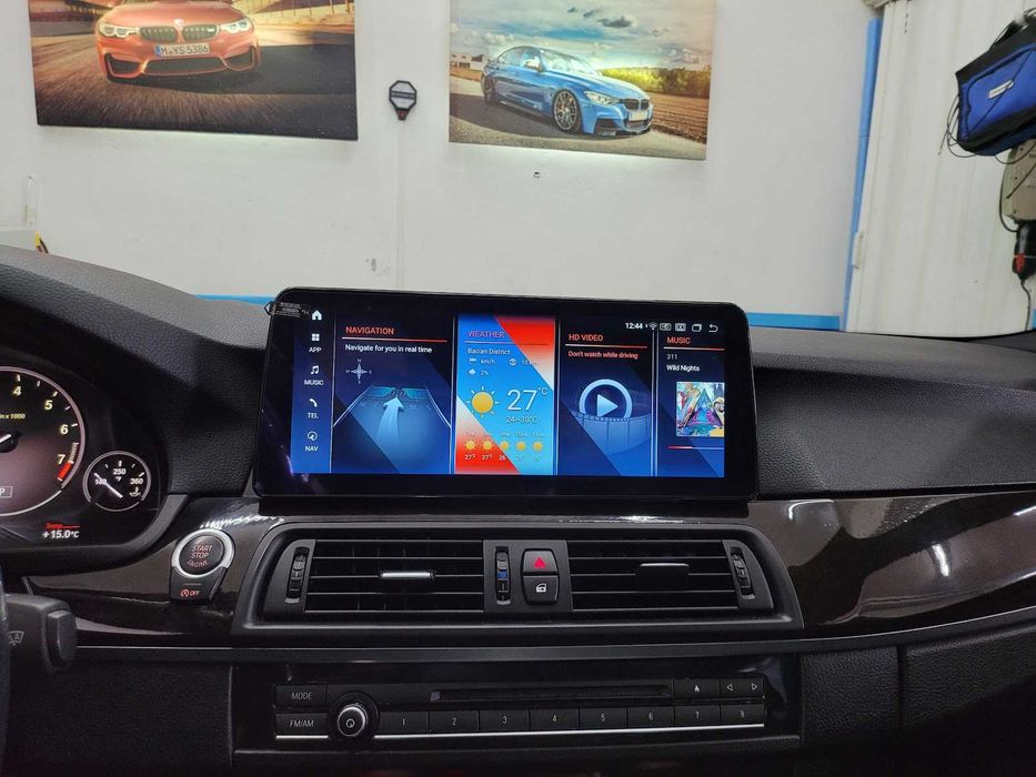 Навигация с ANDROID 14 8GB RAM 128GB HDD BMW F10 F11 БМВ Ф10 Ф11 CIC NBT + Apple Carplay