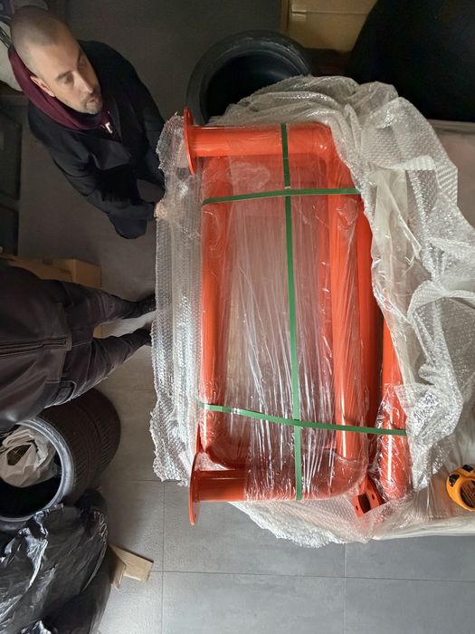 Протектор/буфер за стелажи тръбен 110/50см ф70