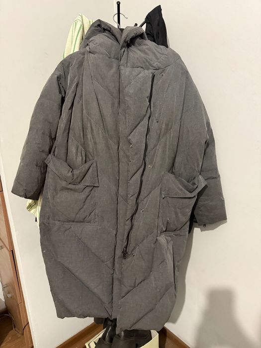 Пуховик зимний удлиненный