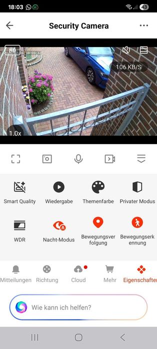 2K външна WiFi камера Meloght с прожектор 3500LM, 360° и AI проследяване