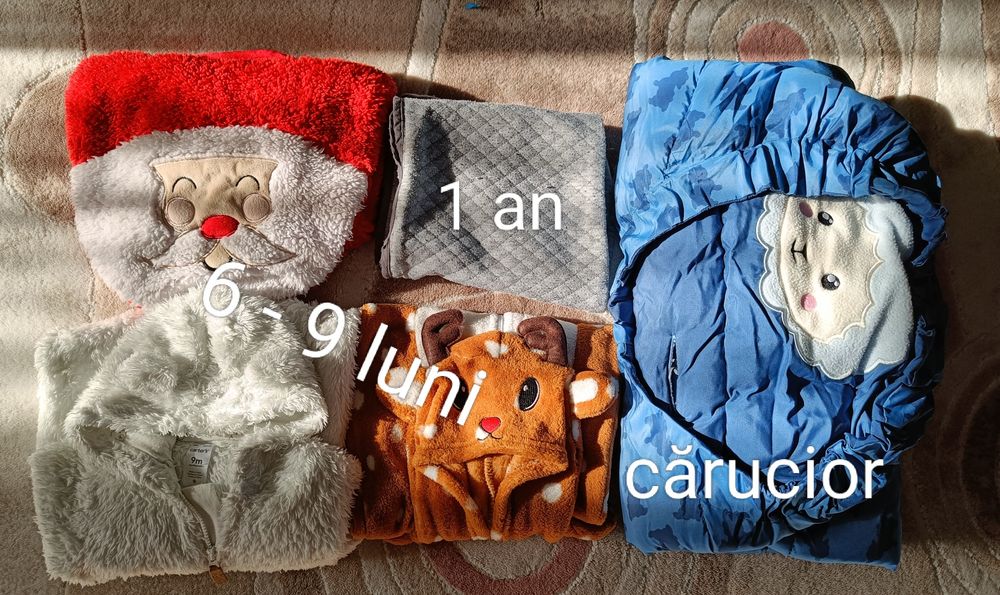 Pijamale, vestute, sac de dormit