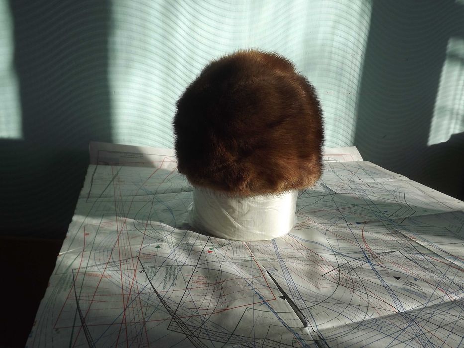 Шапочка дамская из меха норки