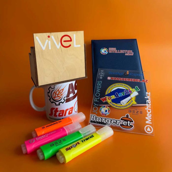 UV DTF печать в Кокшетау (наклейки для брендирования)
