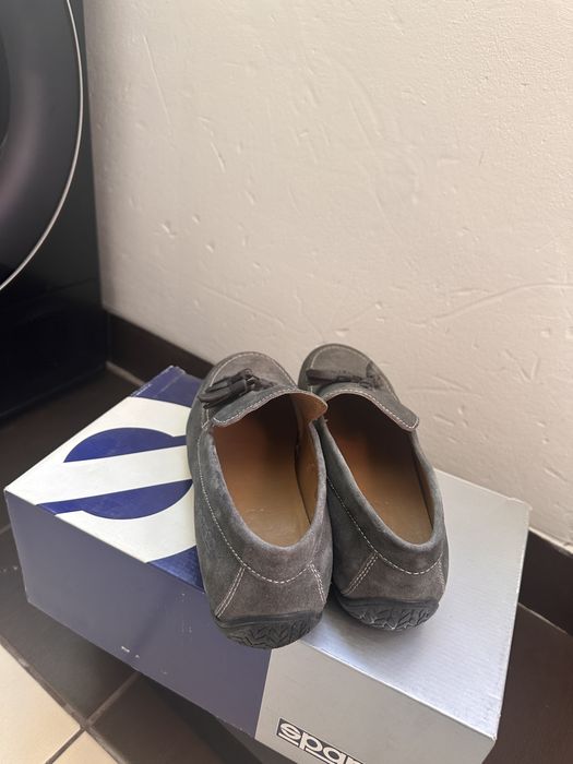 Mocasini gri barbati