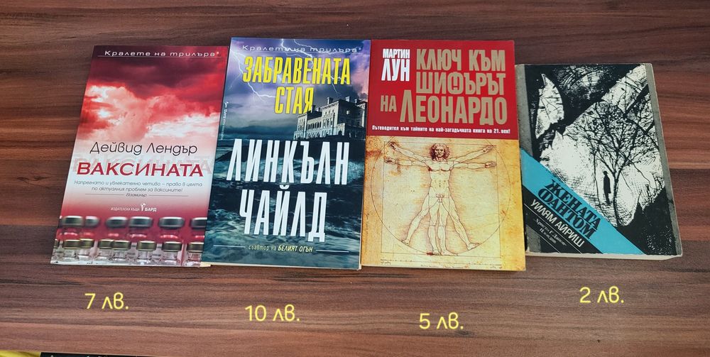 Книги - трилъри, криминални и други