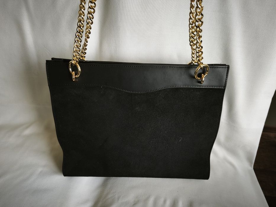 Голяма чанта от естествена кожа