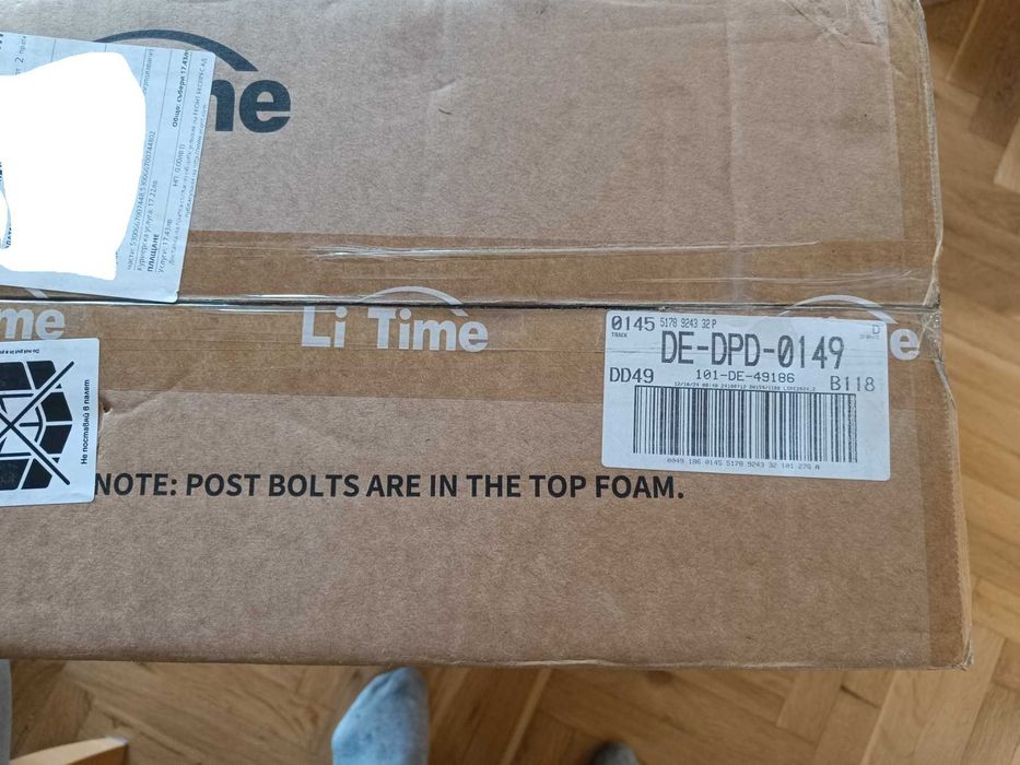 Нови Li-Time/Redodo Life-Рo4 акумулатори 12v 100Ah с 5г гаранция