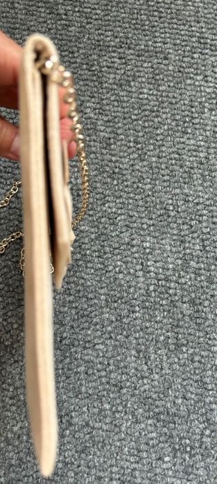 Комплект дамска чанта и обувки - велур