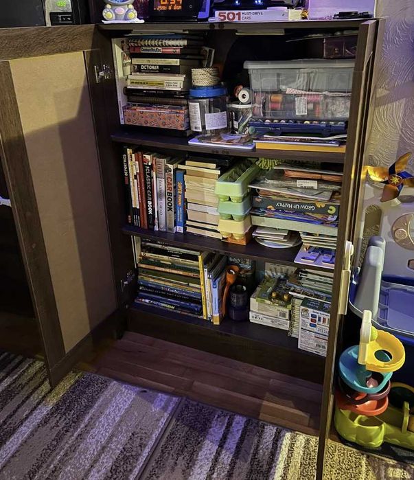 Biblioteca vidaXL, stejar maro, 82,5x30,5x115 cm, lemn prelucrat, 24.7 Kg