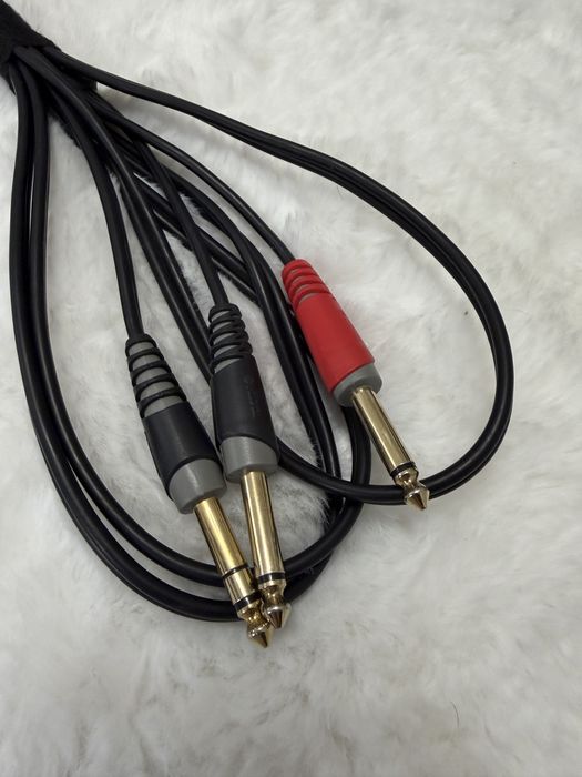Cablu audio profesional Klotz AT-CJ 3m - Jack 6,3 / 2xJack 6,3
