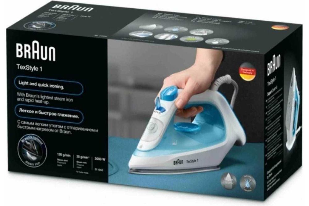 Паровой утюг Braun TexStyle 1 SI1050BL