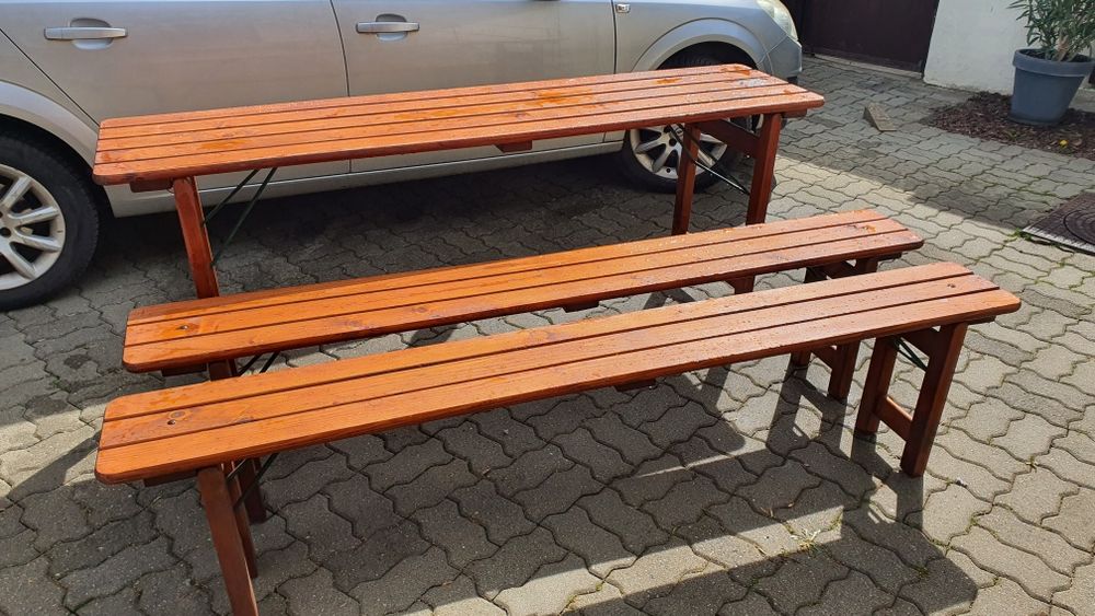 Set berărie masa cu 2 bănci