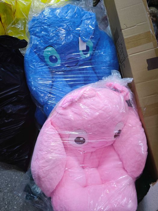 Стич плюшено детско кресло, син/розов, Stitch and Lilo