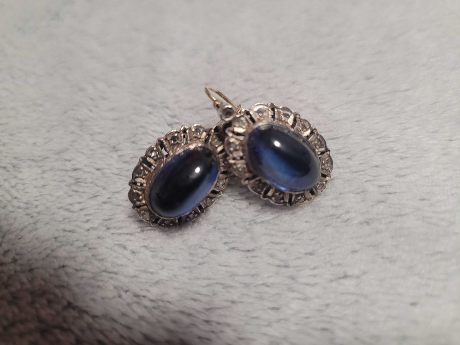 Cercei ANTURAJ , Safir si diamante