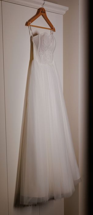 Rochie de Mireasa cu Maneci Detasabile