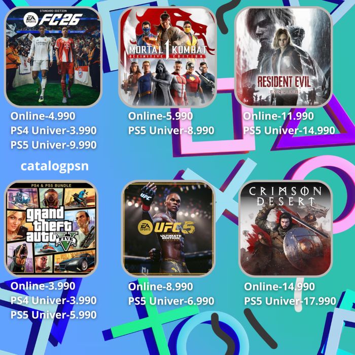 PS4 / PS5 үшін цифрлық ойындар.