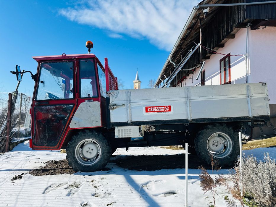 Motocultor 4x4 Antonio Carraro cu bena basculabila Torincab cargo 34 Lombardini