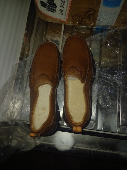 Мужские классические ботинки с начёсом