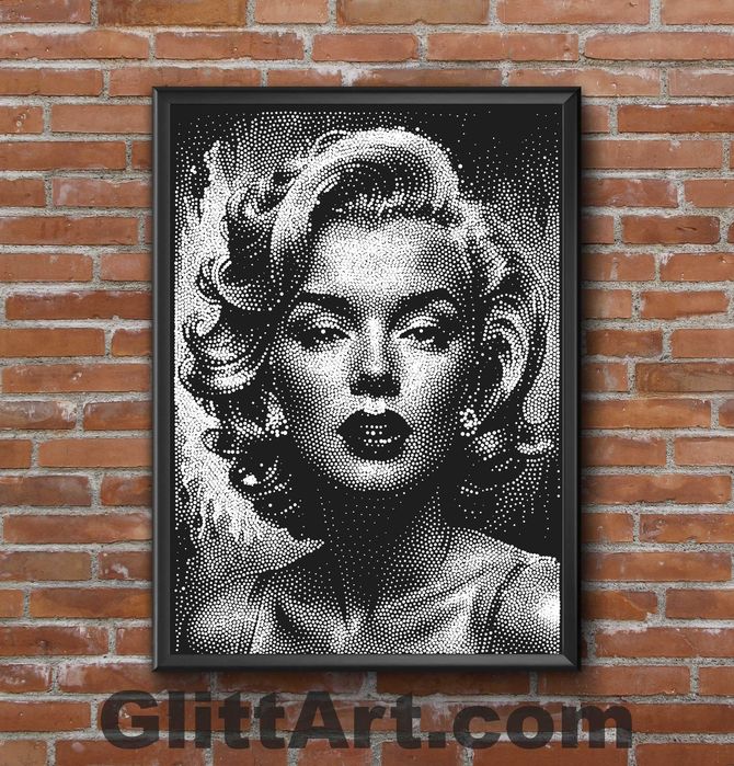 Schita pentru tablourile in cristale pe sticla sau pe panza.