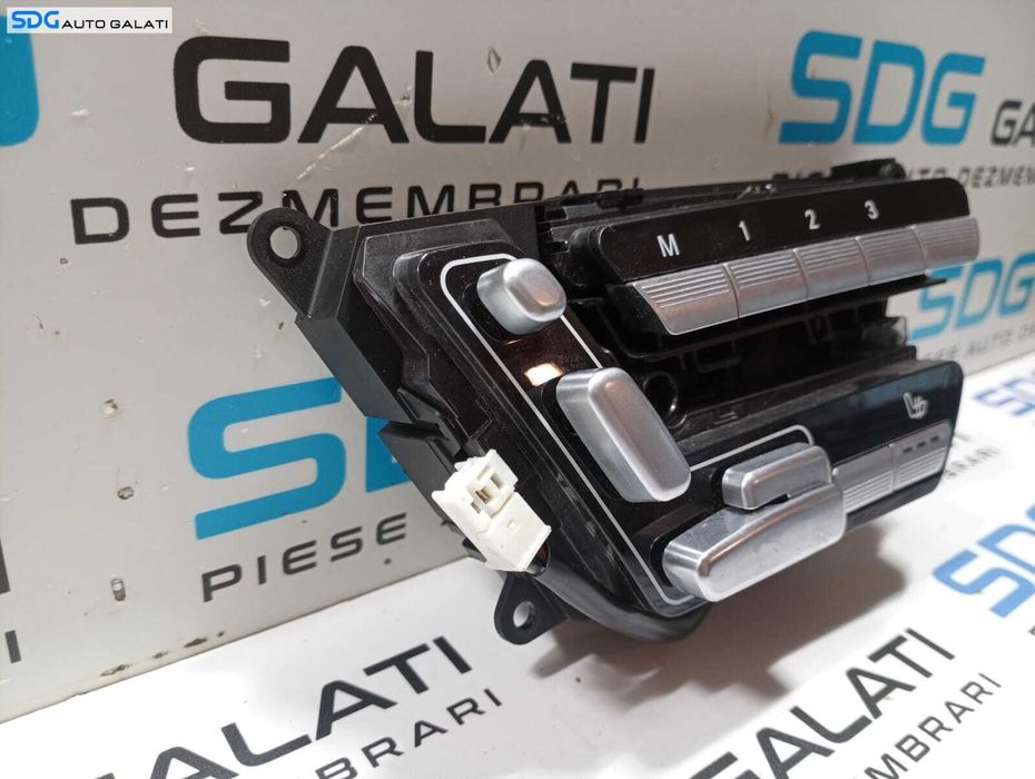 Buton Reglaj Scaun Stanga Fata Electric cu Memorii Mercedes Clasa S Class W221 S320 2005 - 2013 Cod A2218702079 [M3897]