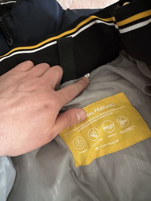 Geaca TOM TAILOR (albastru, galben)(noi ambele)