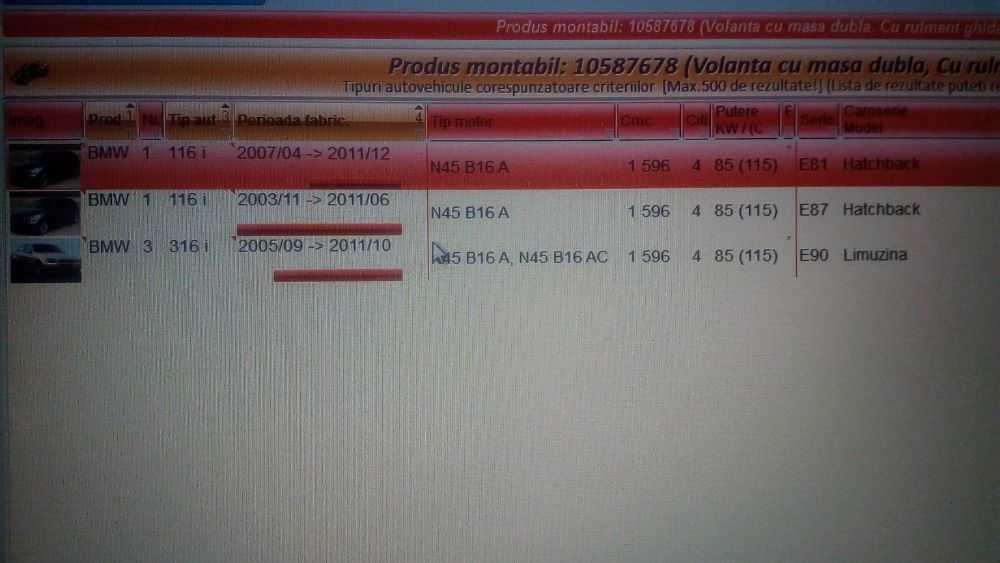 volanta cu masa dubla + kit ambreiaj bmw 1,6 benzina 115cai