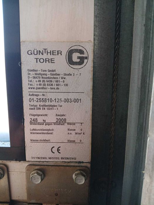 Usa garaj / usa sectionala / usa industriala hala