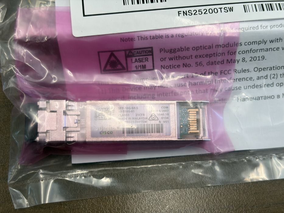 Новые Cisco SFP 10G модули — в наличии