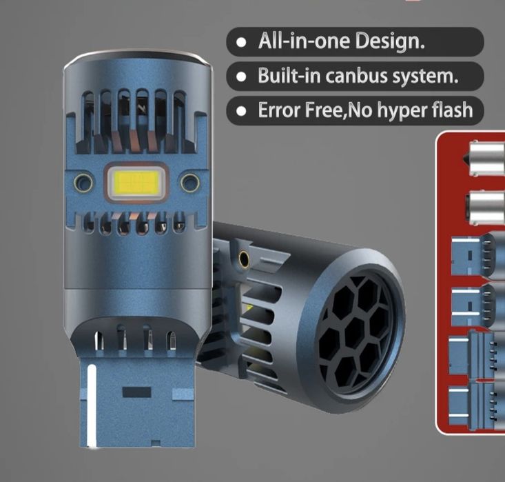 Bec led BA15S BAU15S BAY15D Pozitie Semnalizare Frana DRL CanBus