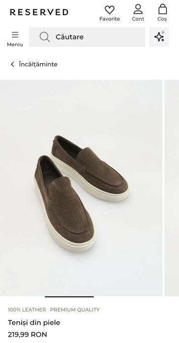Mocasini loafers tenisi Reserved