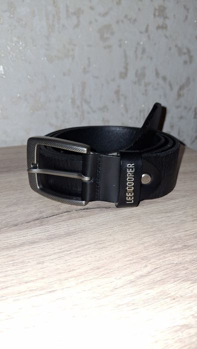 Мъжки колан от естествена кожа Lee Cooper