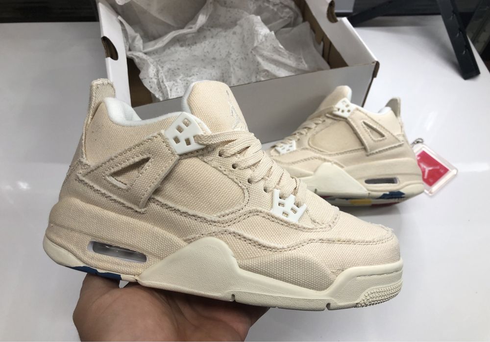 Blank Canvas Jordan 4 Retro 36 37 38 39 Made Vietnam