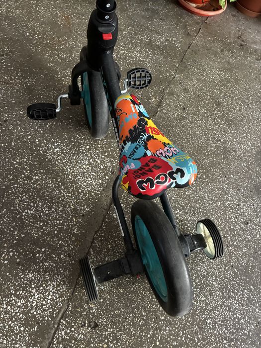 Bicicleta pentru copii Chipolino Max Bike, roti ajutatoare detasabile, scaun reglabil, Mint