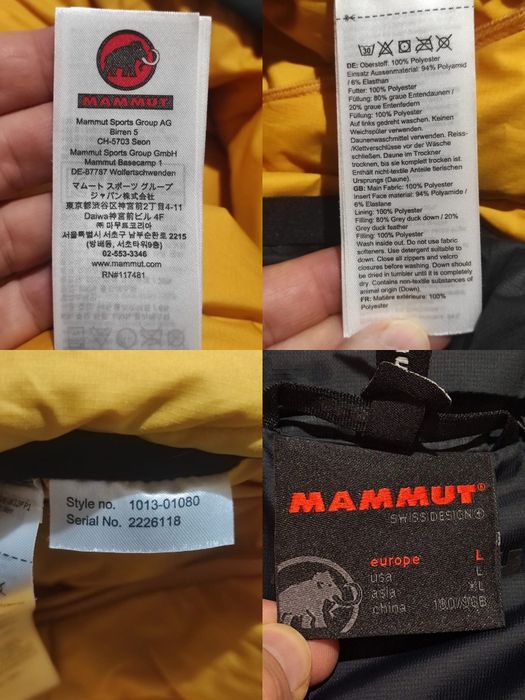 Geaca puf reversibila  barbati drumetie Mammut Whitehorn  L