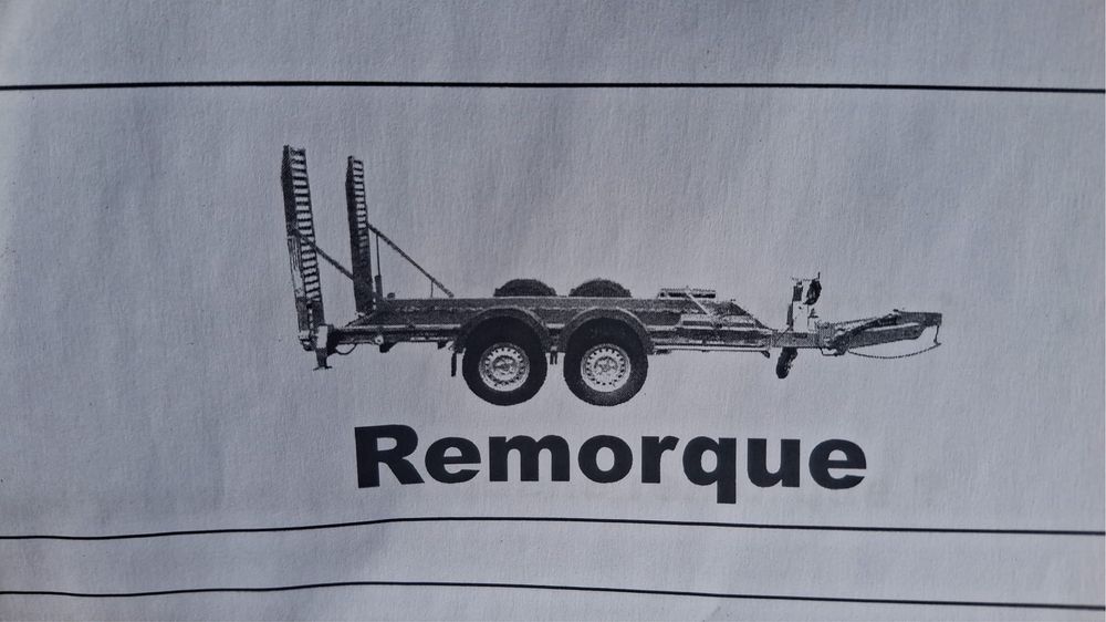 Vand remorca trailer utilaje 3500 kg  hubiere