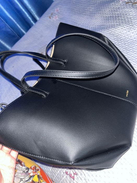 Сумка шоппер Poline экокожа черный