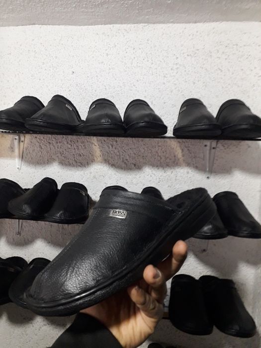 тапочки натуралная кожа