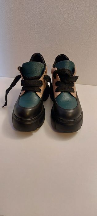 Ghete botine pantofi casual noi 36 piele naturala disponibili si crem