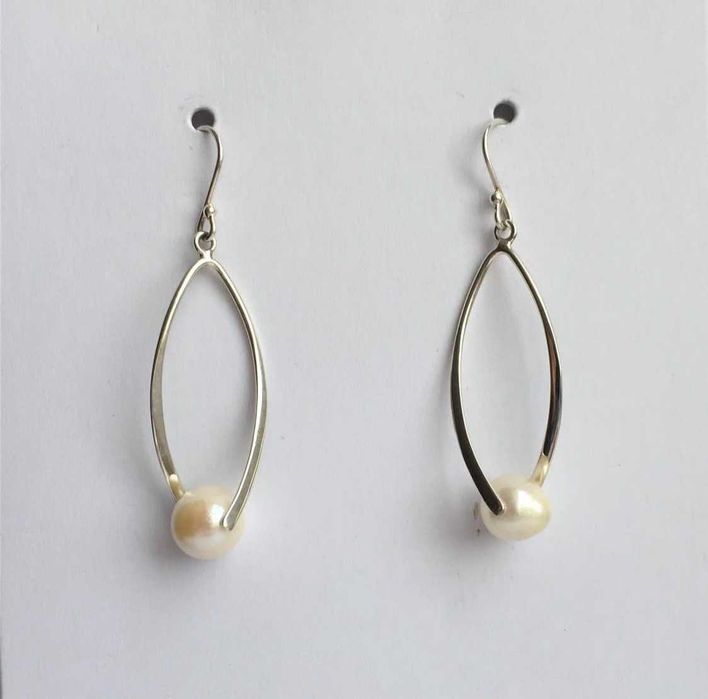 Серьги La Plata (серебро, жемчуг)