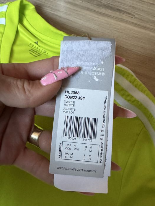 Чисто нова мъжка Тениска adidas Condivo 22 - лайм! М