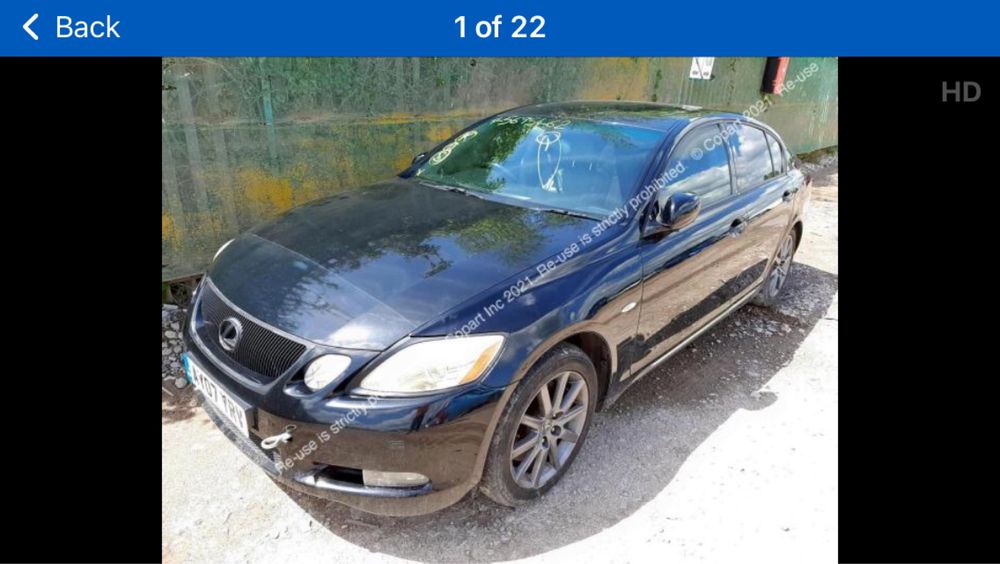 Lexus GS 300 2007 НА ЧАСТИ