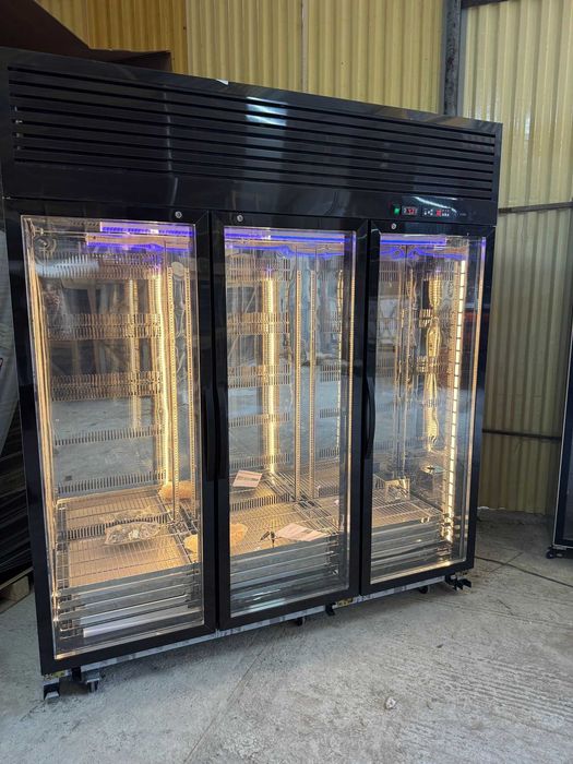 Vitrină maturare carne -5/+10°C R290  inox negru