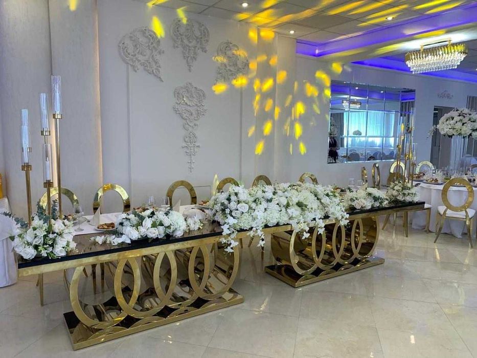 Mese aurii de lux pentru prezidiu / candybar / masa mirilor BALLROOM