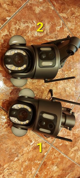 2 x Wifi 4k 8mp Camera Supraveghere LS Vision 20x zoom cu incarcare solara