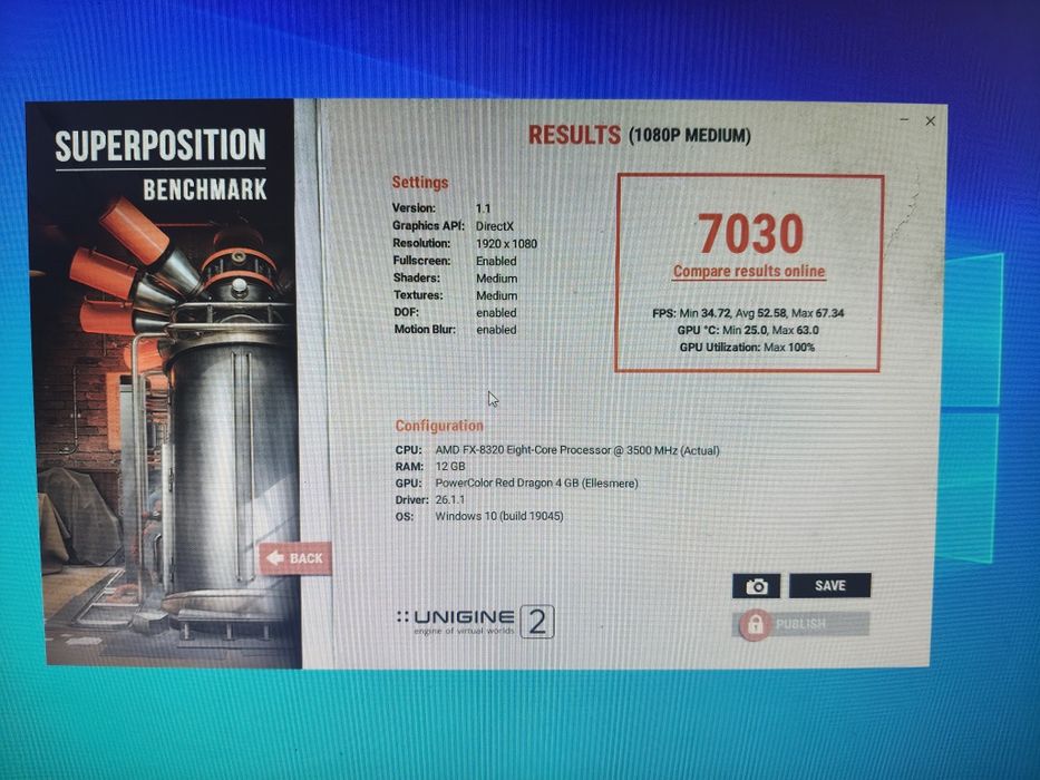 Calculator gaming AMD fx 8320& Rx 570 4gb OC